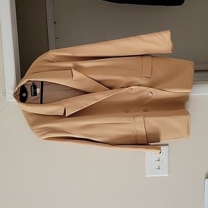 NWOT Tan Double Breasted Blazer - 2X